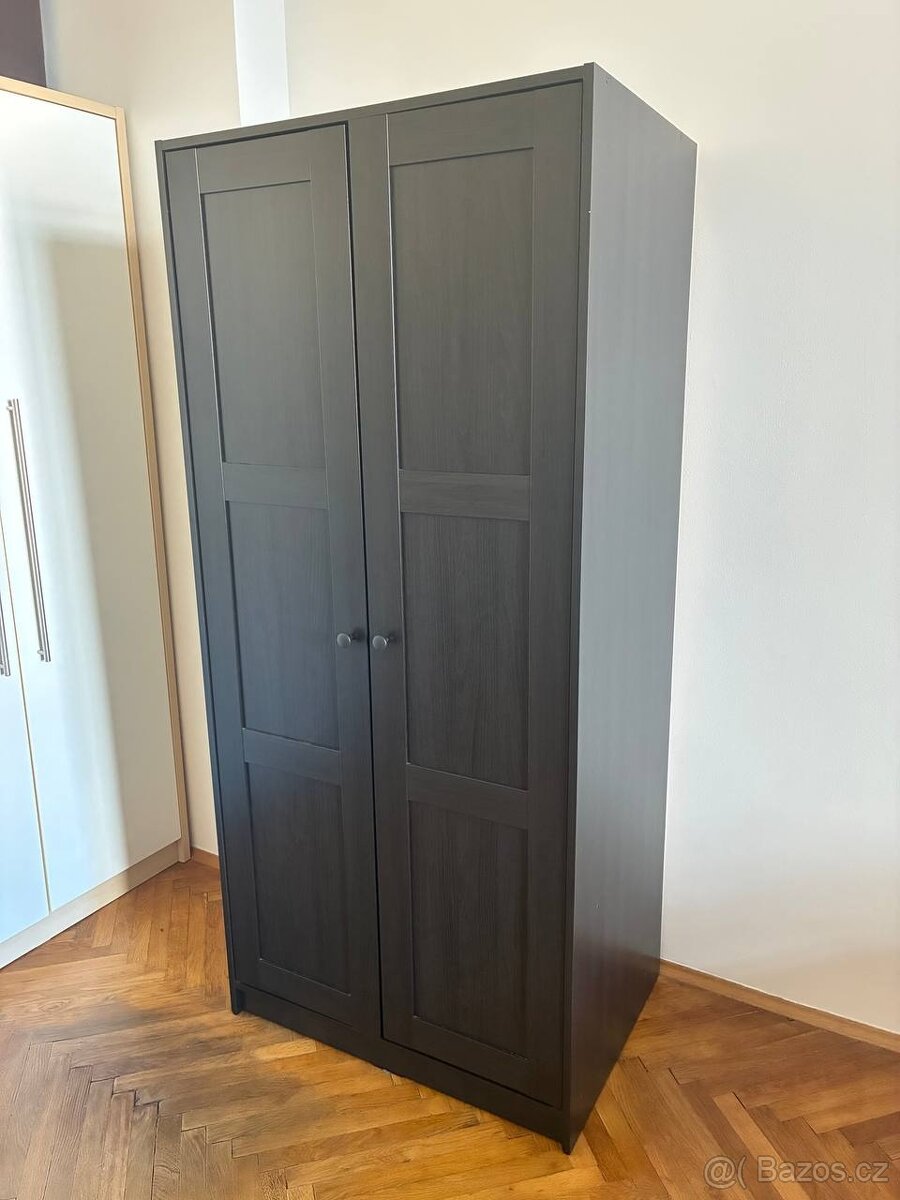 Šatní skříň - IKEA RAKKESTAD - černohnědá - 2