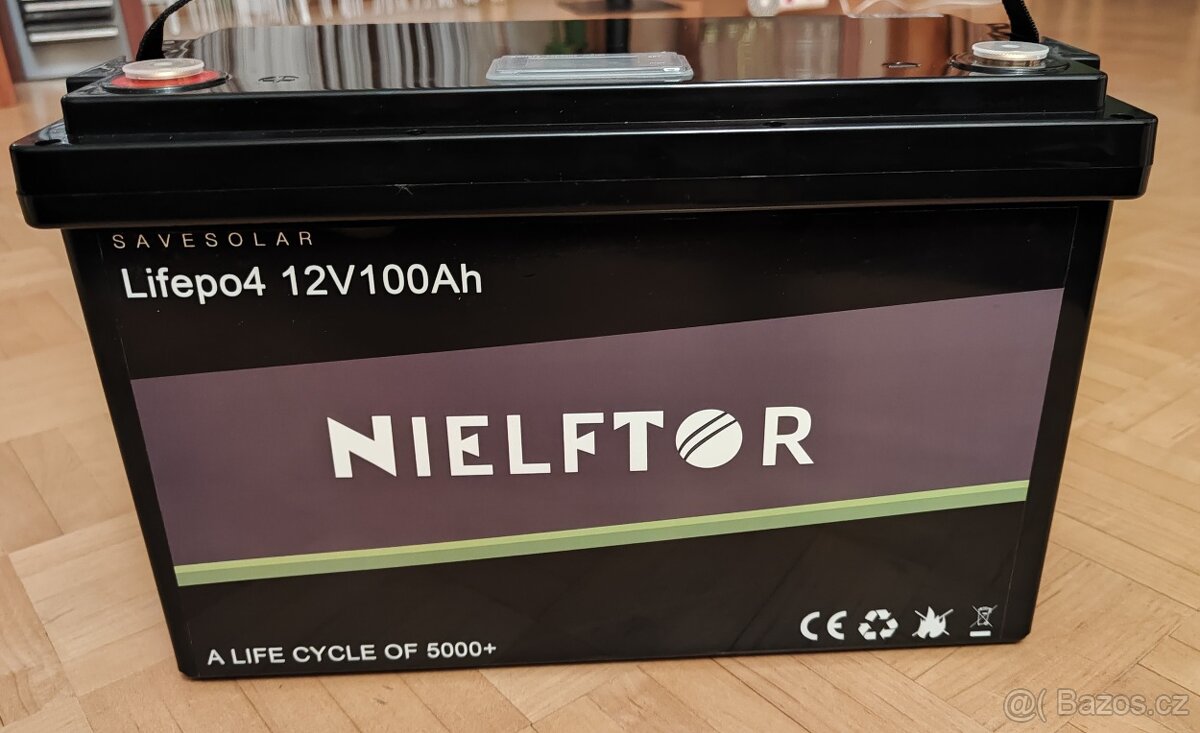 Baterie LiFePO4 Nielftor - 100Ah, 12V, BMS - nová - 2