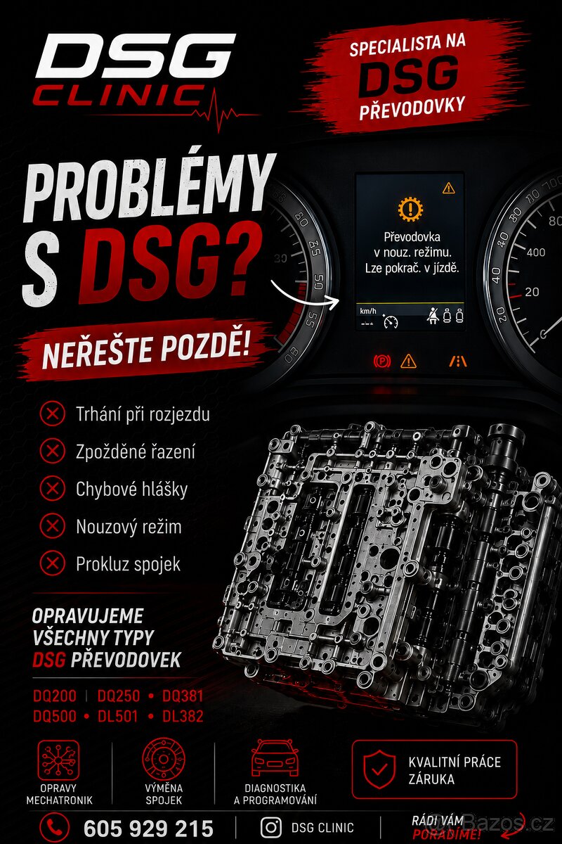 Opravy mechatronik DSG DQ381/DQ500, DQ200, DQ250, DL501 - 2