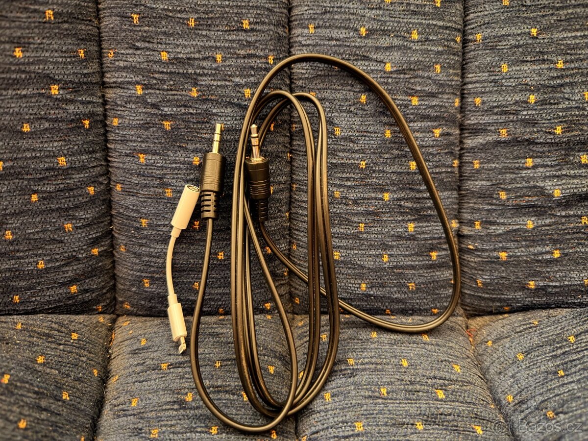 KABEL - REDUKCE JACK 3,5 - LIGHTNING + AUX - 2