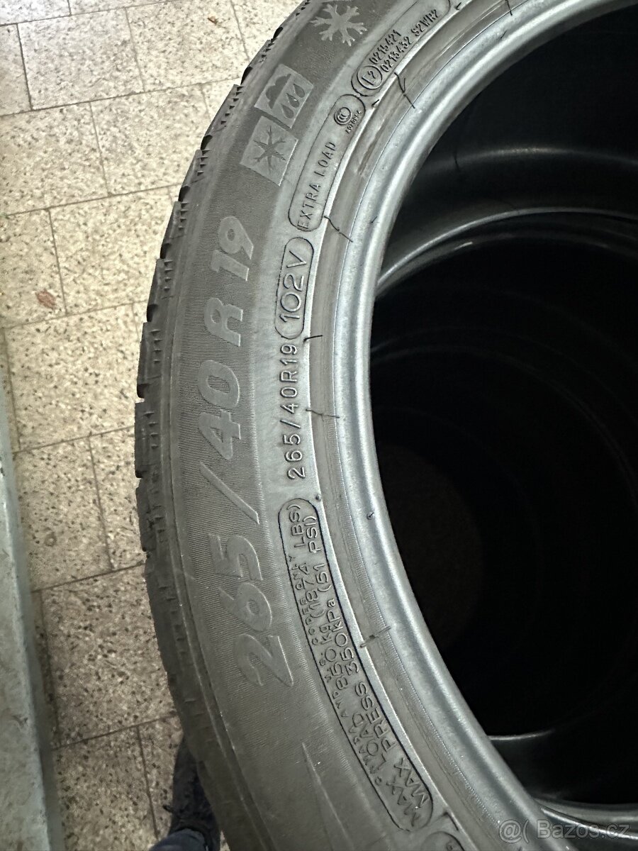 Sada zimních pneu BMW M5. 265/40 R19 //285/40R19 Michelin - 2