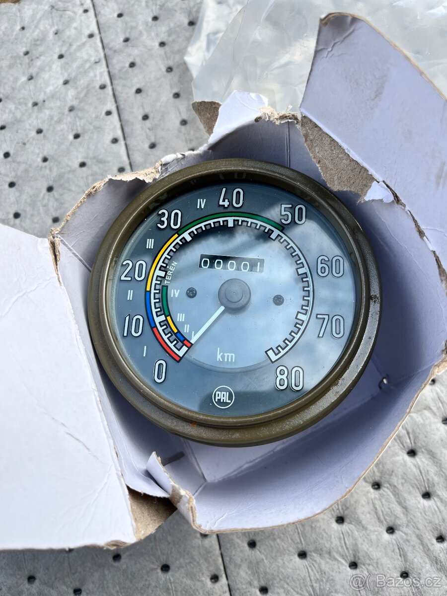 Rychloměr PV3S - 80 km/h - orig. - 2