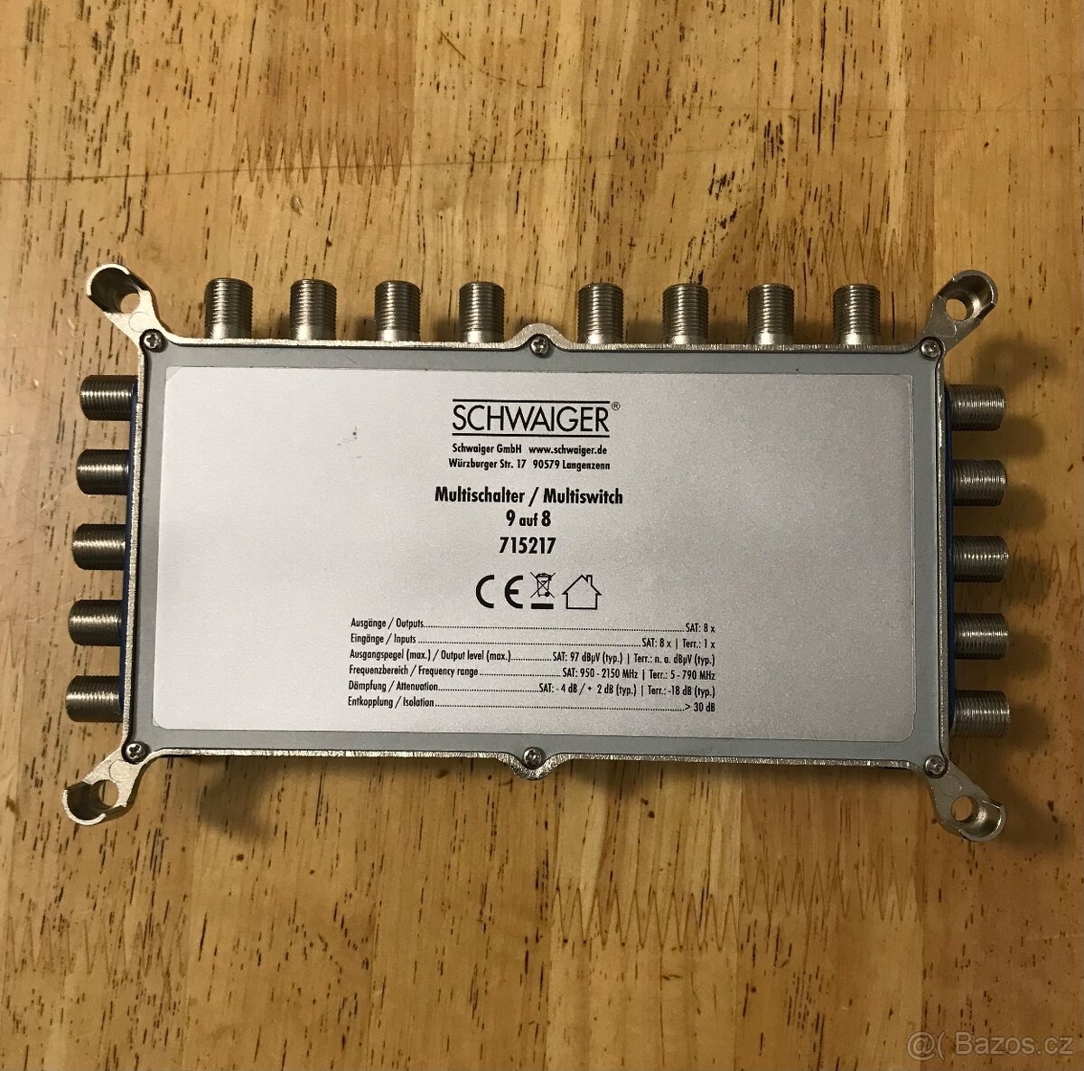 Schwaiger SAT multipřepinač 9auf8. 715217 - 2