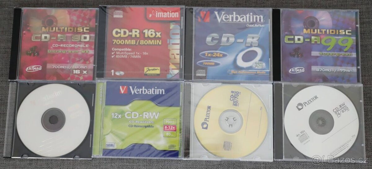 Nová CD-R, DVD±R, CD-RW, DVD±RW, DVD-RAM, obaly - 2