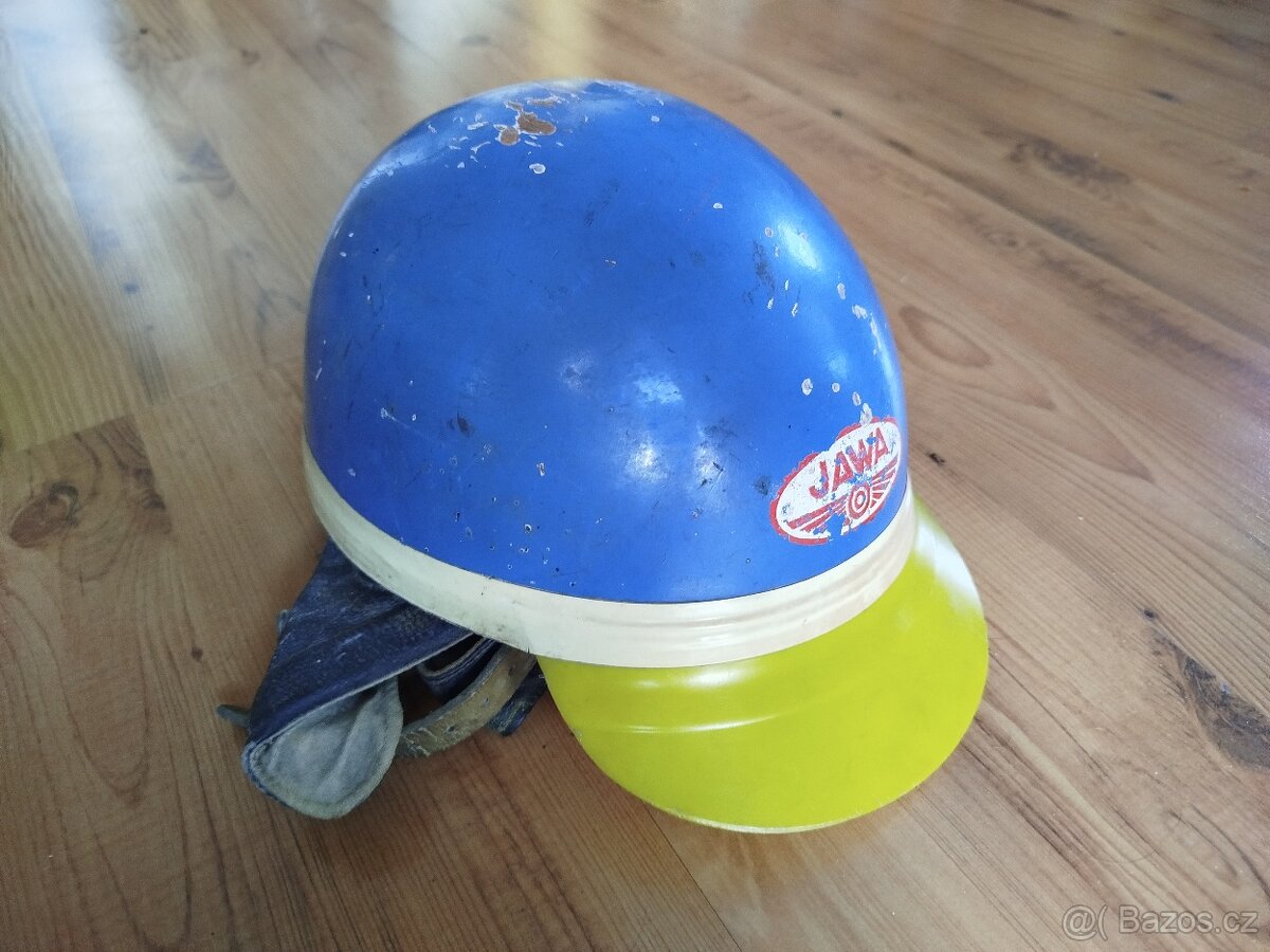 Přilba hříbek kokos na moped motocykl veterán - 2