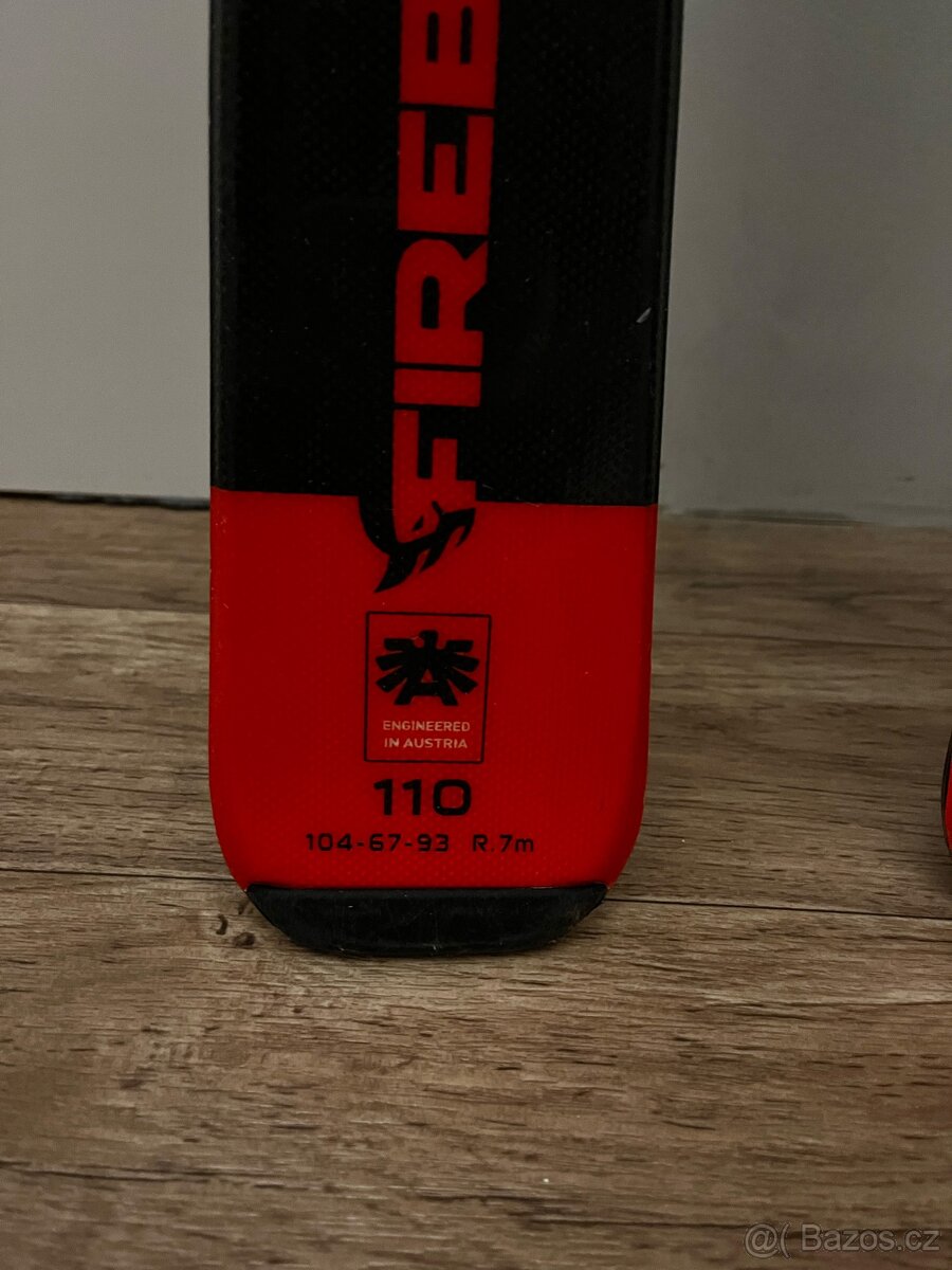 Lyže dětský set vel. 110, lyže, lyžáky 210-215, hůlky - 2