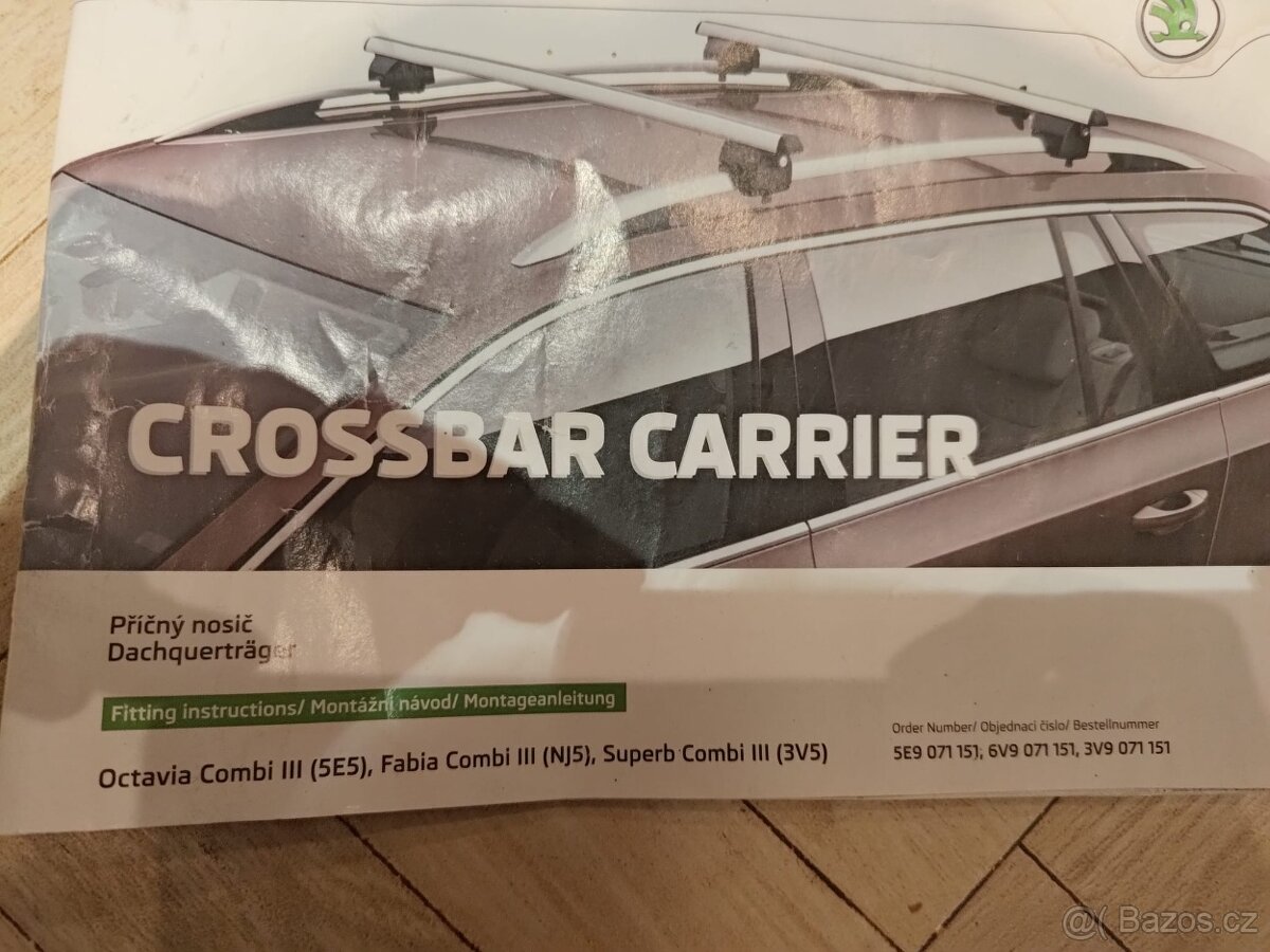 Příčný nosič /příčníky / nosníky Superb, Octavia, Fabia - 2