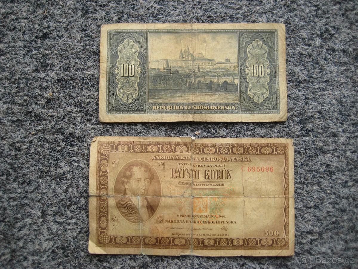 staré bankovky - 2