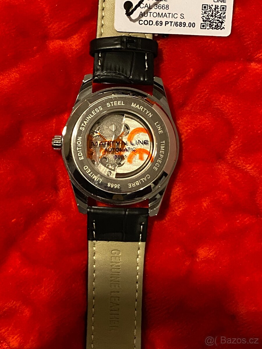 Hodinky Martyn Line Automatic – skeleton (černý řemínek) - 2