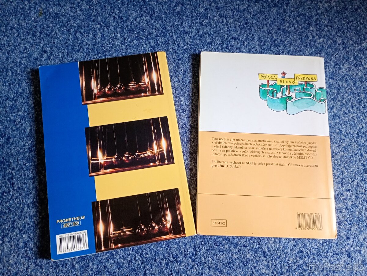 Učebnice češtiny a fyziky pro střední školy - 2
