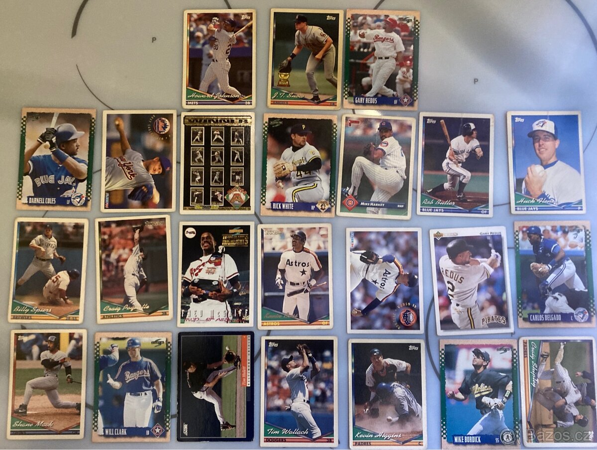 24x Baseball karty / kartičky - 2