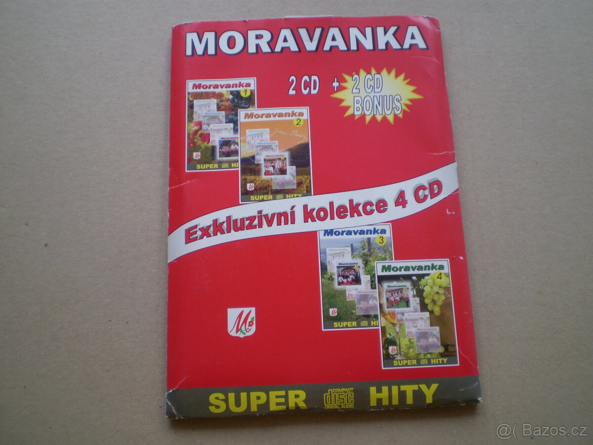 Kapela moravanka 4x CD. - 2