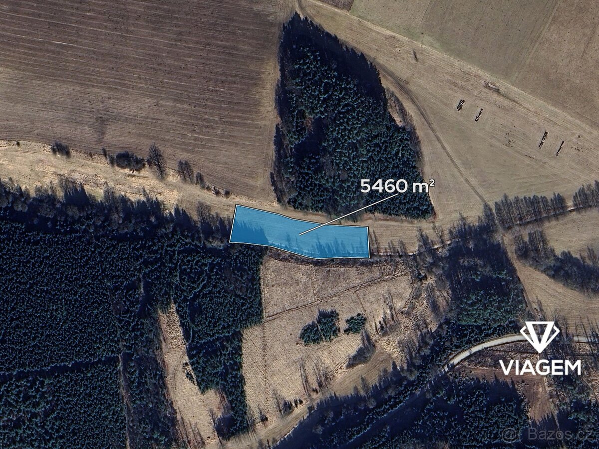Pole 5 460 m², Podíl 17 % o výměře 910 m² - 2