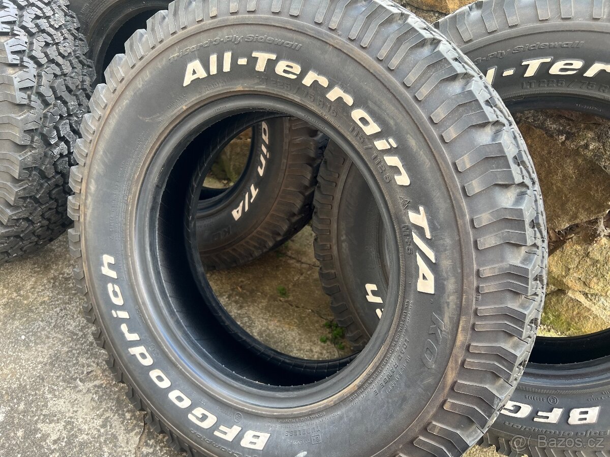 5x pneu offroad. 225/75r16