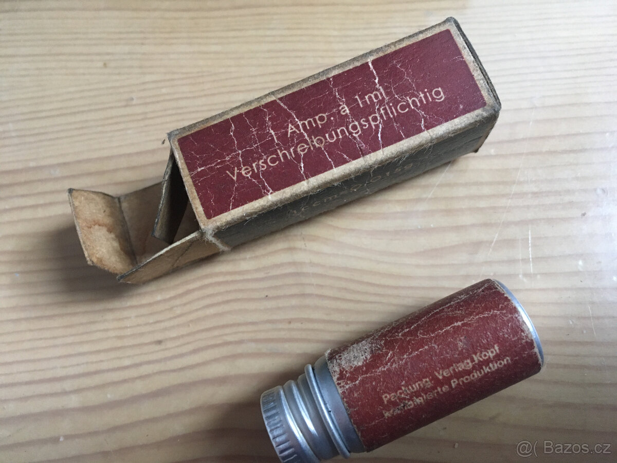 Starožitná německá doza na PERVITIN z WW2 - 2