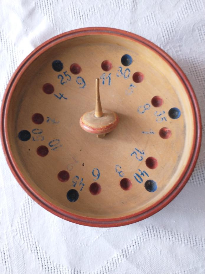Stará dětská hračka - ruleta - 2