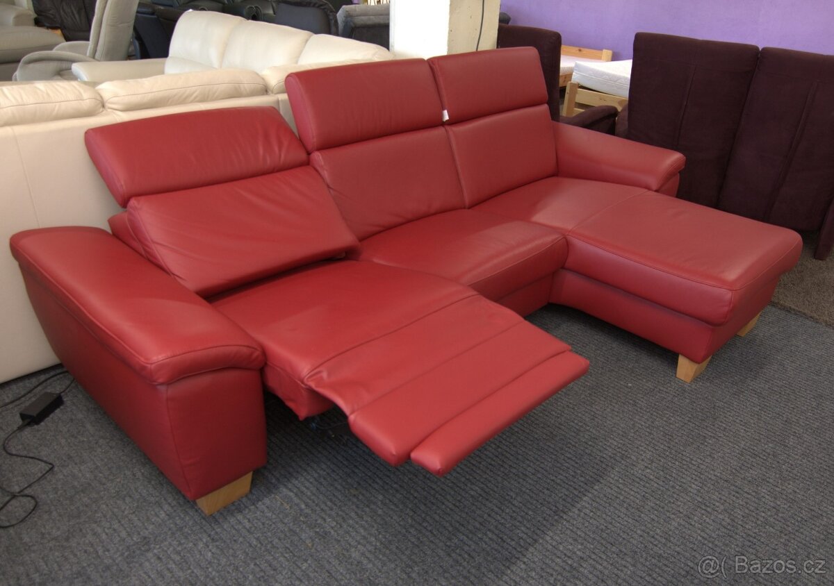 Sedací souprava rohová - kůže - 2