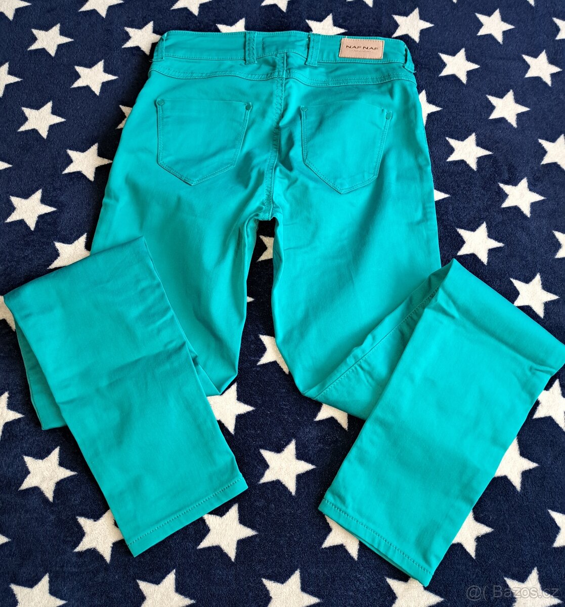 Dámské skinny džíny tyrkysové vel. 34 NAF NAF - 2