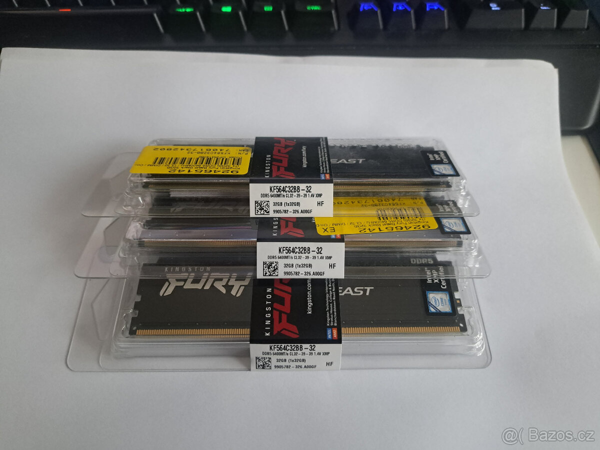 Kingston Fury Beast Black 32GB DDR5 6400MT/s - 2