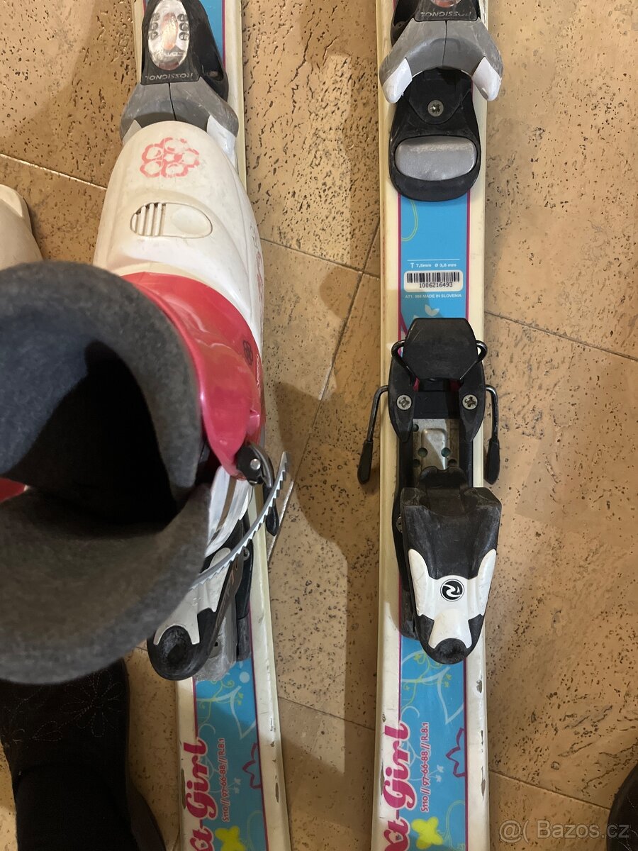 dívčí lyže Techno Pro 110 cm a přeskáče stélka 20 cm - 2