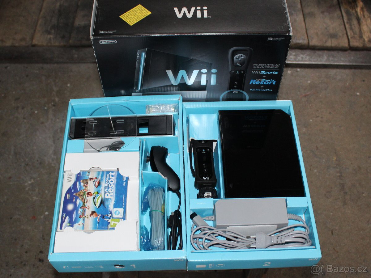 Nintendo Wii Black Sports Resort Bundle - kompletní balení - 2