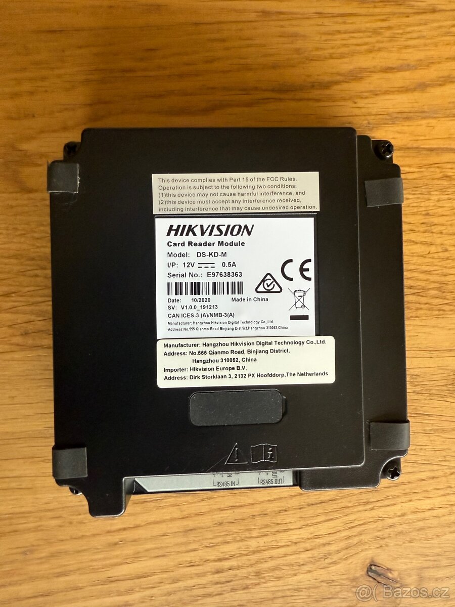 Hikvision DE-KD-M, čtečka karet k interkomu - 2