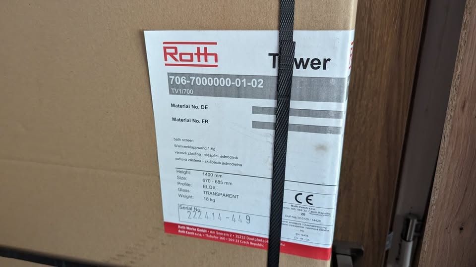 Vanová zástěna Roth 706-7000000-01-02 - 2