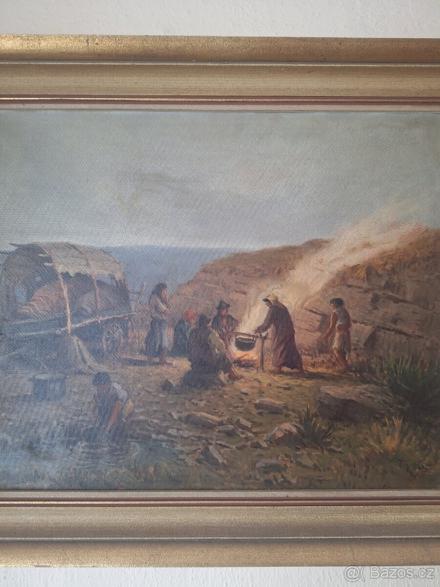 Obraz - Karel Jaluška - Tábořiště - 2