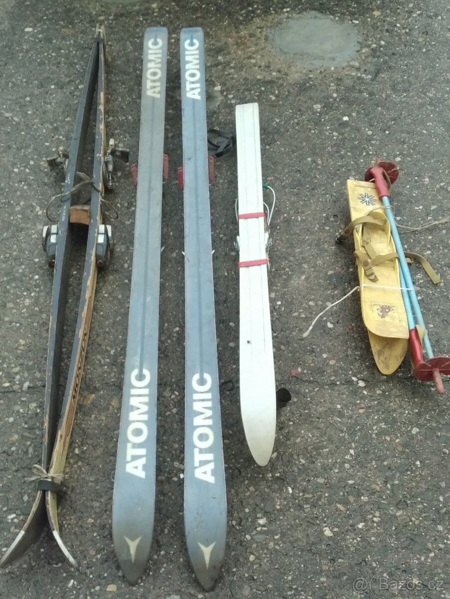Prodám staré lyže/lyže - 2