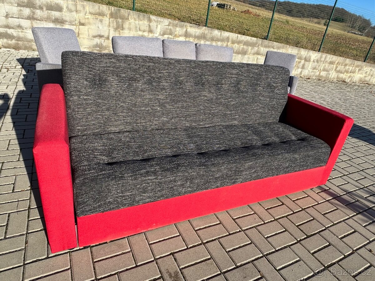 Rozkládací sedačka s úložným prostorem - 2