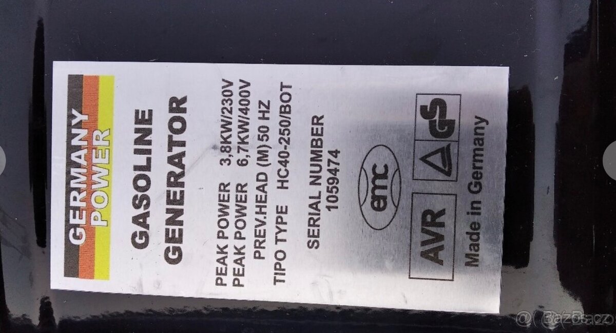 Elektrocentrála Generátor - 2