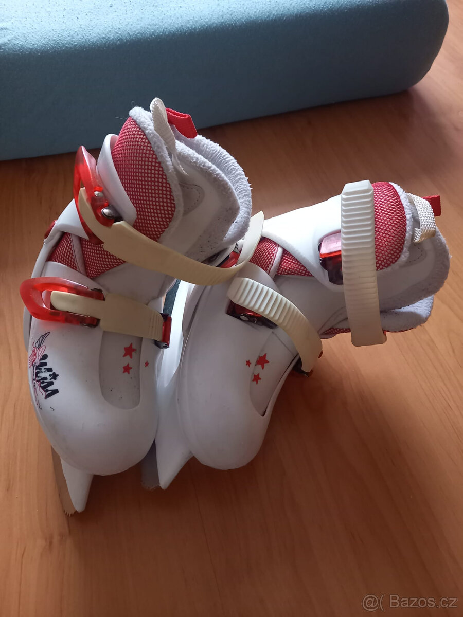 Lední brusle, nastavitelné, vel. 28-31 - 2