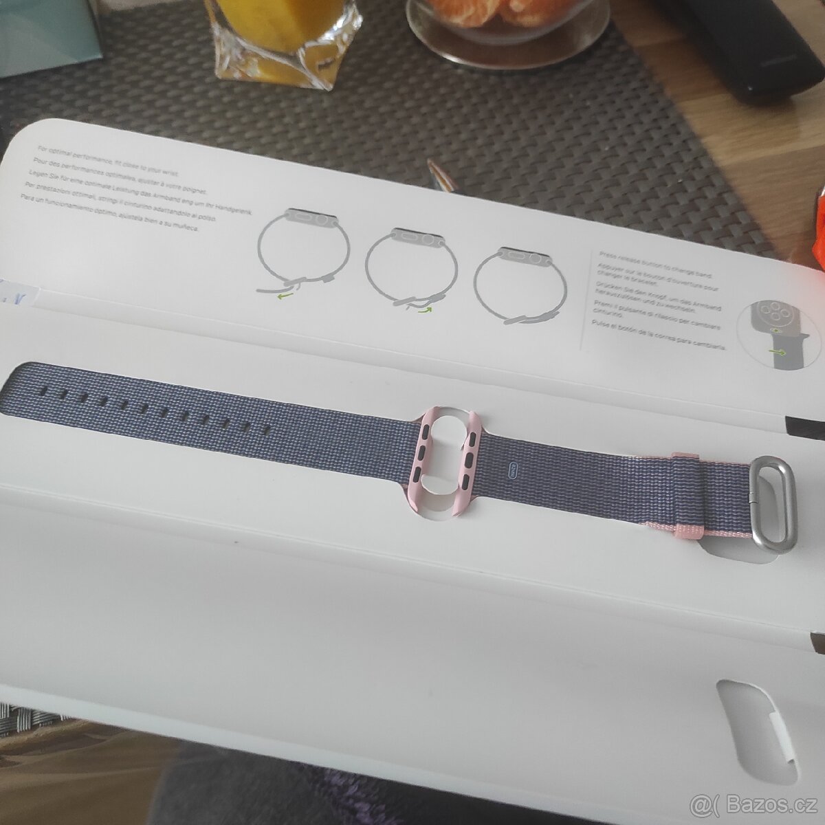 Nylonový řemínek, 42 mm,šedo růžový, Apple - 2