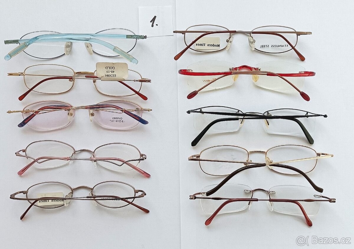 55 obrub na dioptrické brýle, různé druhy, vše dohromady - 2