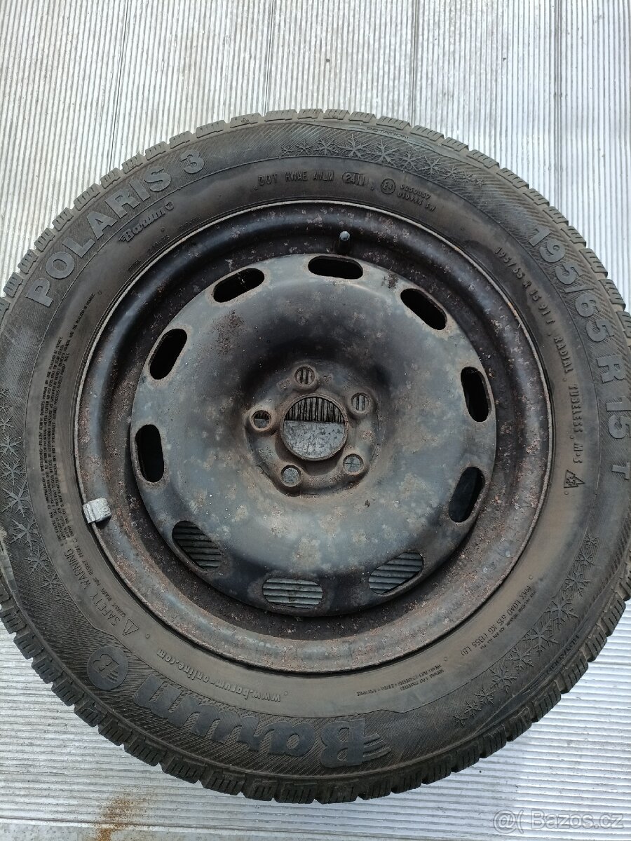 Zimní sada M+S 195/65 R15 T, 5x100 R15 ET -38 - 2