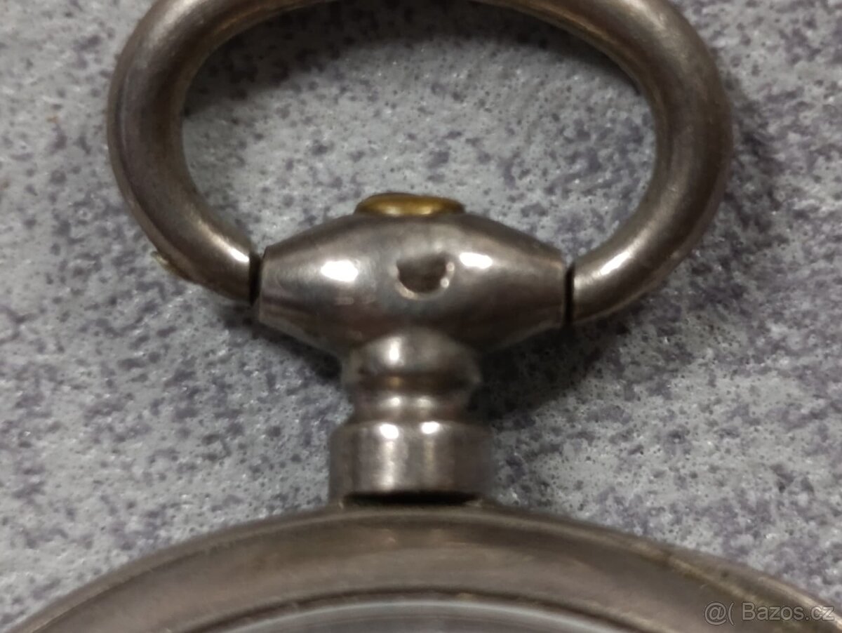 Stříbrné kapesní hodinky - kličovky, rok 1885 - 2