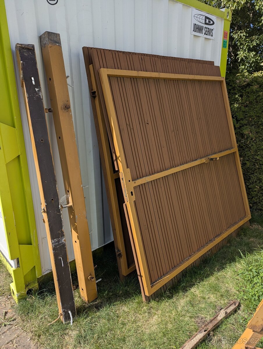 Dvoukřídlá brána 3,5m + 3ks pohonů + branka - 2