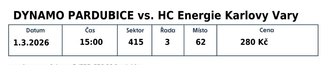 2 lístky na hokej - 2
