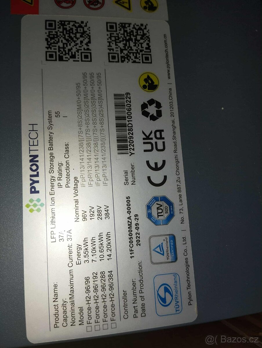 BMS Pylontech H2 V1, ovládací modul pro baterie, nový - 2