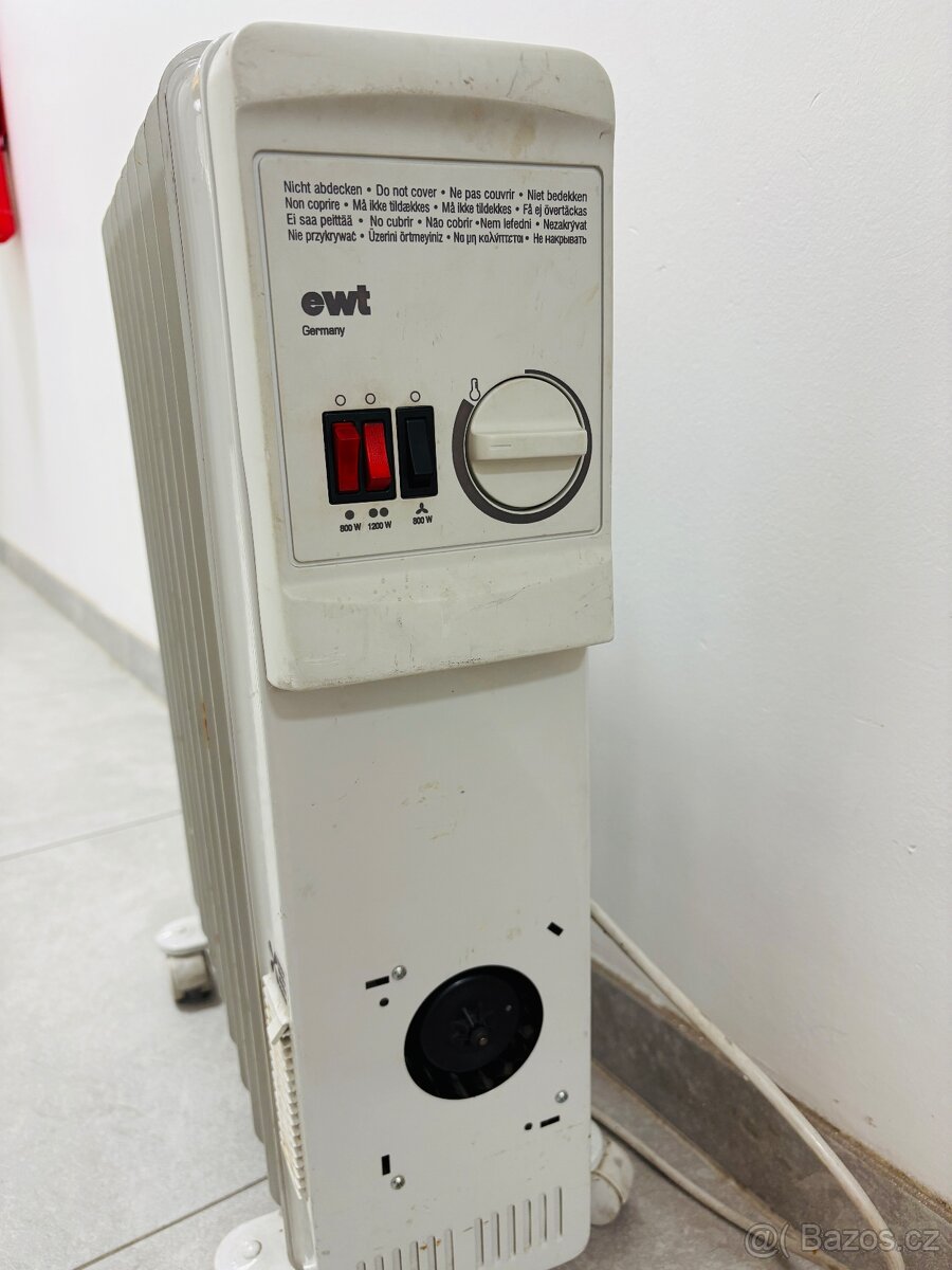 Olejový elektrický přimotop ohřívač EWT OR 901 2000 W - 2