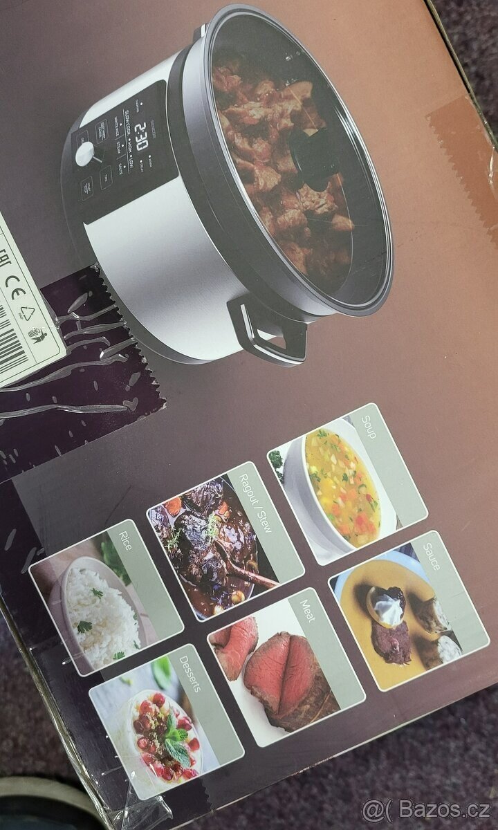 Pomalý hrnec, multifunkční, 5 funkcí vaření, zdravěji, 5,5 L - 2