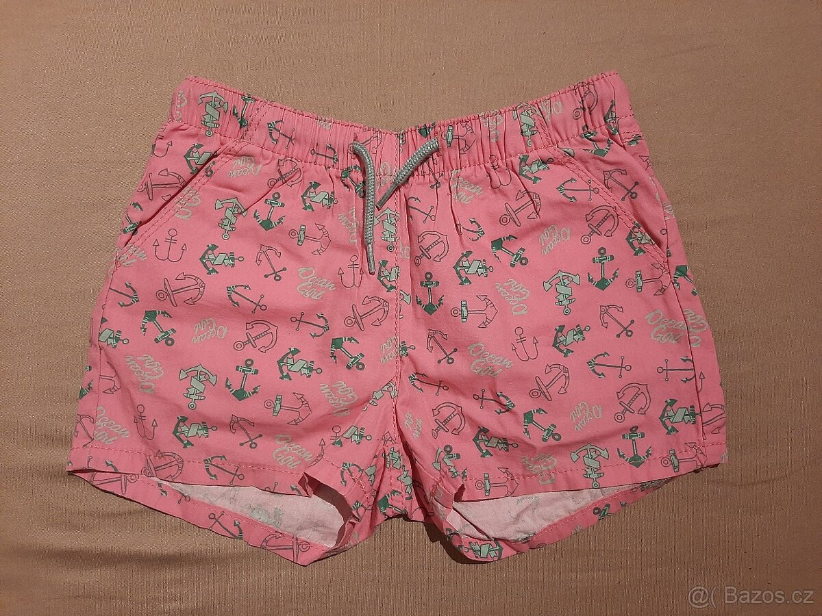 Dívčí plátěné kraťasy zn. Lupilu, vel 110-116 - 2