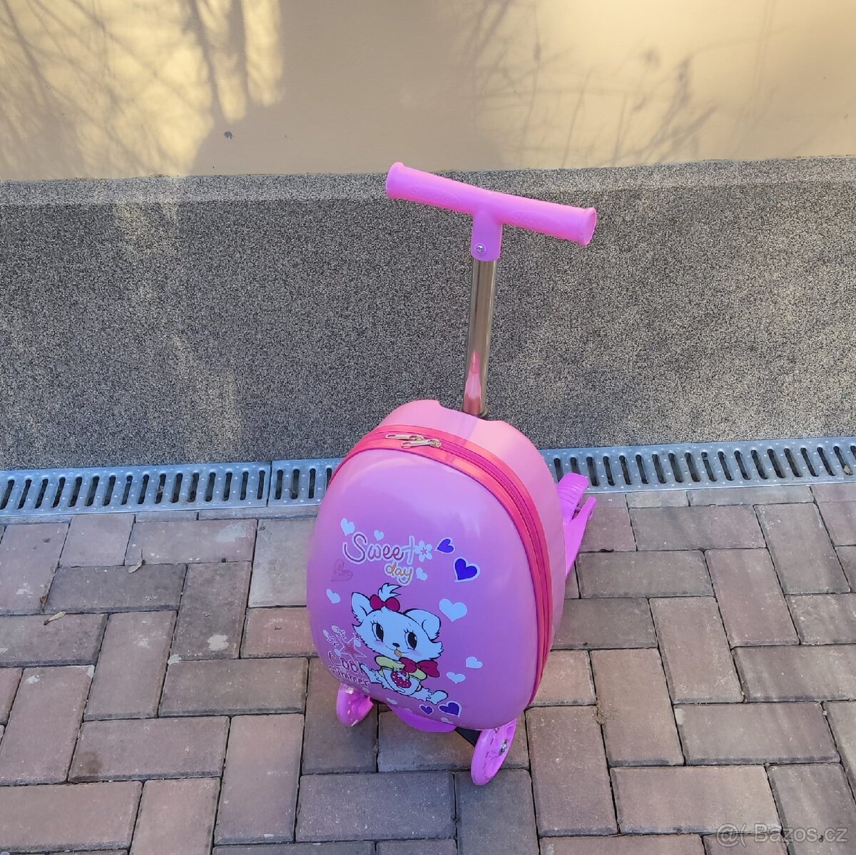 Dětská cestovní koloběžka 2v1 s kufříkem - 2