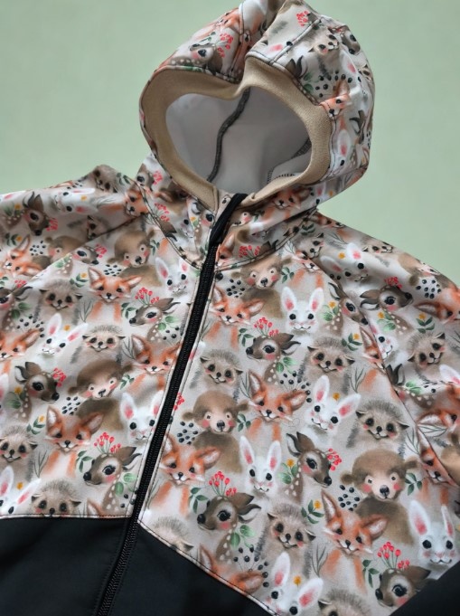 Dětská softshellová bunda zvířátka vel.134 - 2