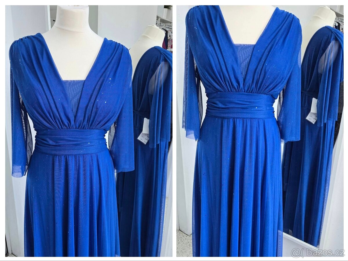 NOVÉ plesové šaty TŘPYTIVÉ - 2