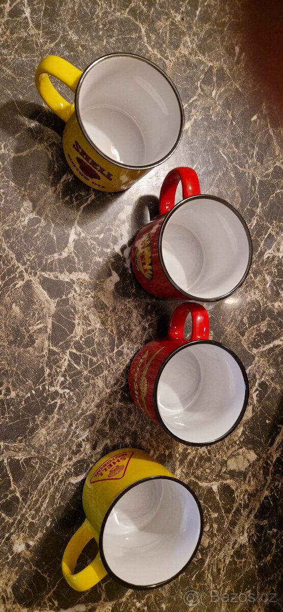 Sada 4x hrnek Shell sběratelska edice, možno jednotlivě - 2