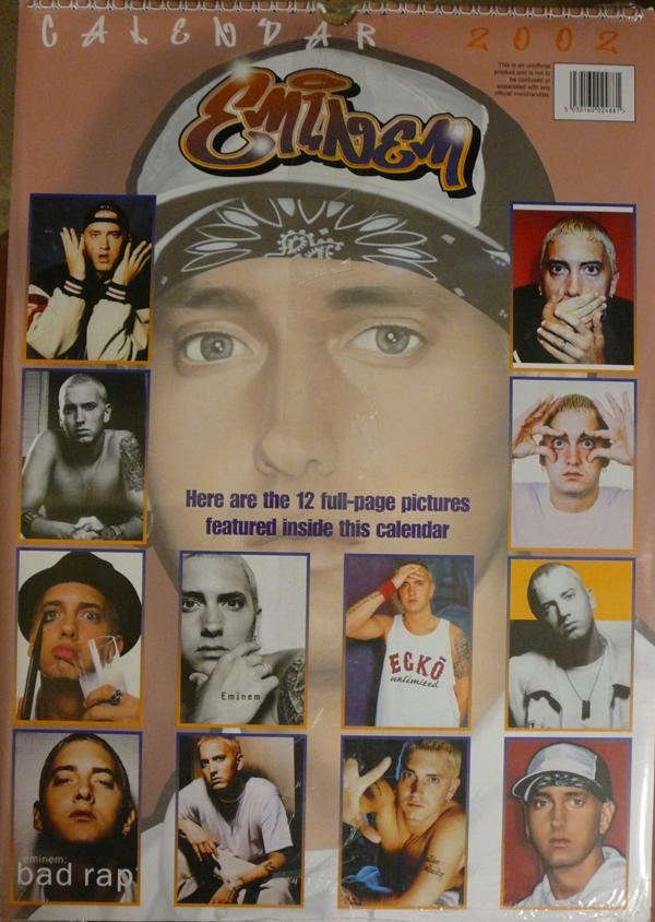 Kalendář Eminem - 2