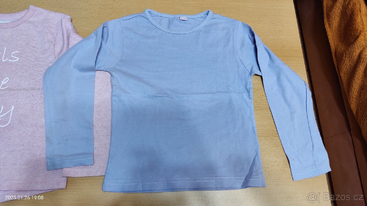 Dívčí mikina + tričko vel. 116/122 - 2