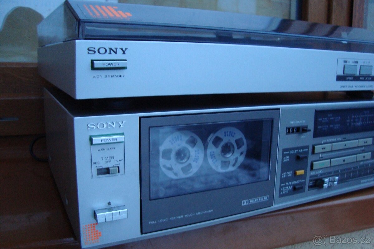 Sony tape deck +Gramofon na opravu - 2