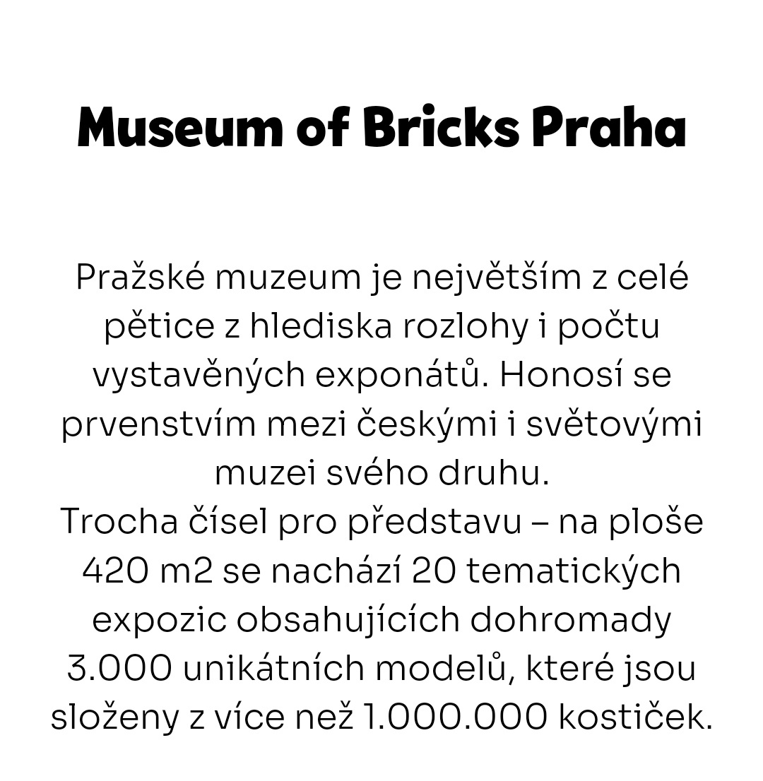 LEGO MUZEUM rodinný vstup - 2